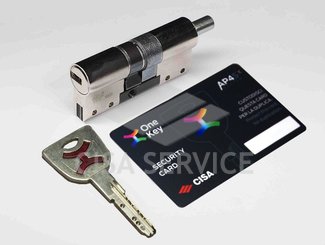 OP3M2.07.0.12 Cisa AP4 S MODULO цилиндр усиленный 70 (30x40) ключ/вертушка (никель) 3 ключа